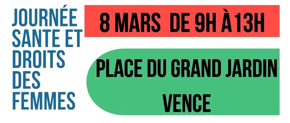 Journée santé & des droits des femmes le 8 mars 2025