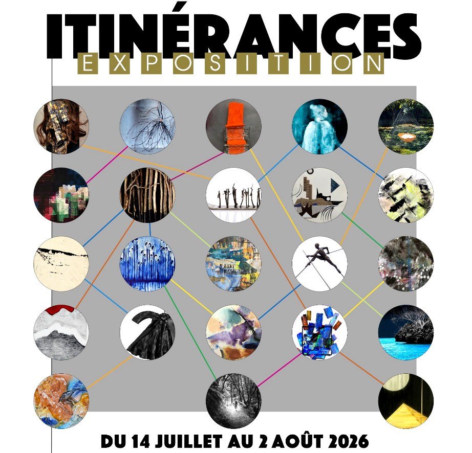 Les itinérances de 23 artistes exposées aux Pénitents Blancs Les itinérances de 23 artistes exposées aux Pénitents Blancs