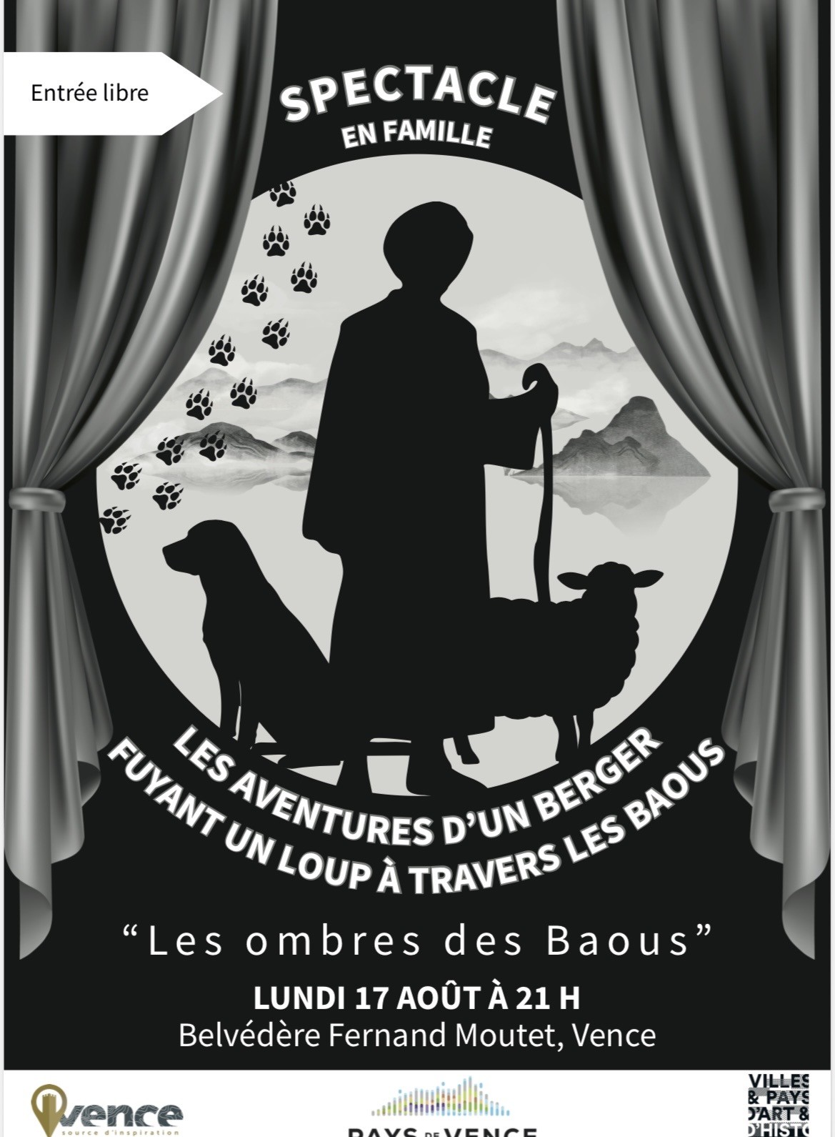 Spectacle de théâtre «Les Ombres des Baous» Spectacle de théâtre «Les Ombres des Baous»