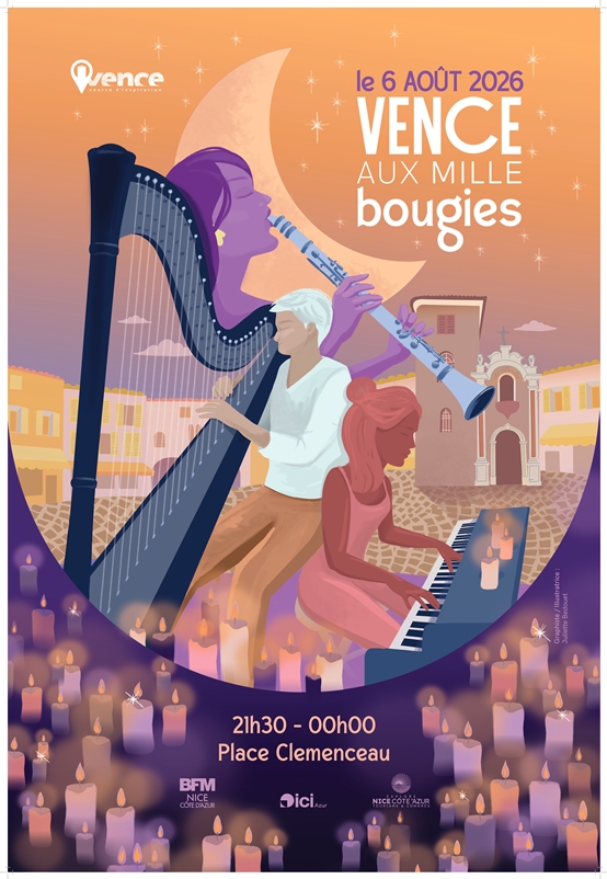 Nouveau ! Vence aux Mille Bougies, une soirée musicale en Cité historique Nouveau ! Vence aux Mille Bougies, une soirée musicale en Cité historique